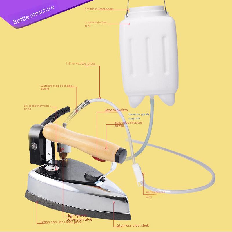 Red Heart 1200W Industrial Steam Iron for Clothing and Dry Cleaning