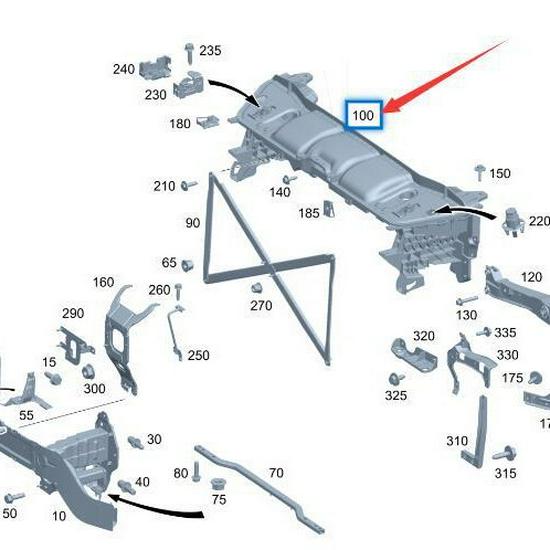 Radiator Support for Mercedes-Benz GLE W167