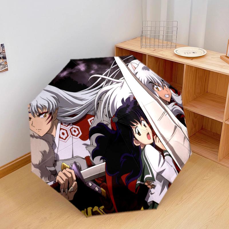 Inuyasha Automatic Umbrella - Suitable Travel Outdoor Portable Umbrella Birthday Gift Daily Essentials