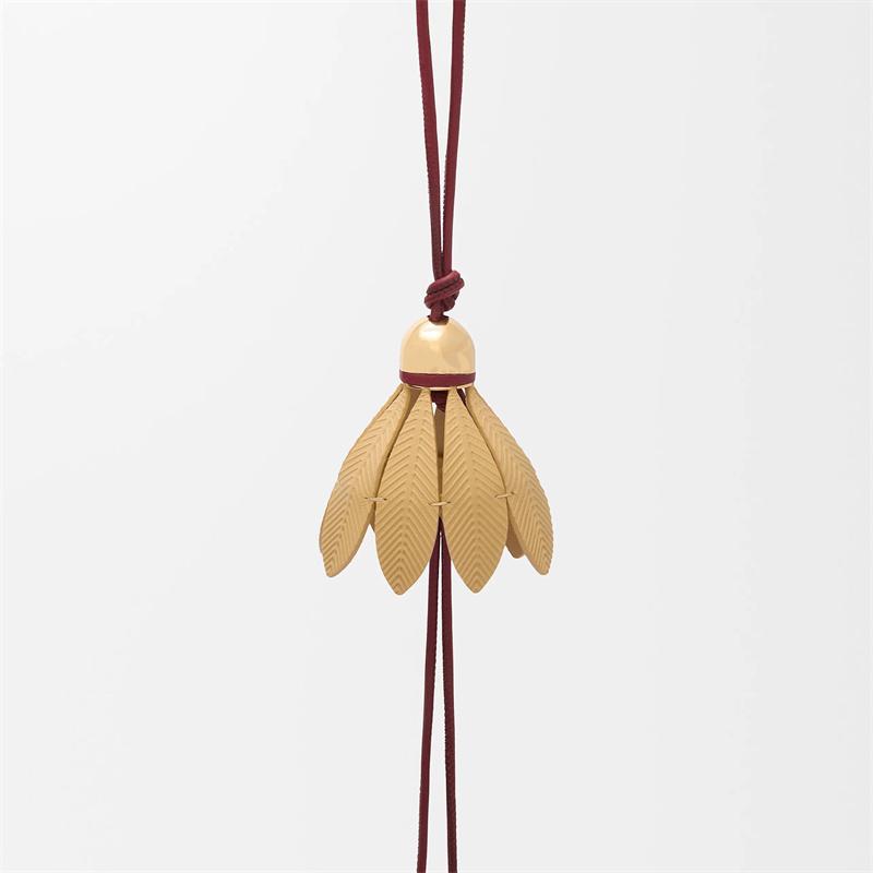 Tasbedel Lavendel lederen tasbedel voor dames tas paarse bloem tas hanger decoratie hoge luxe meisje cadeau tas accessoires