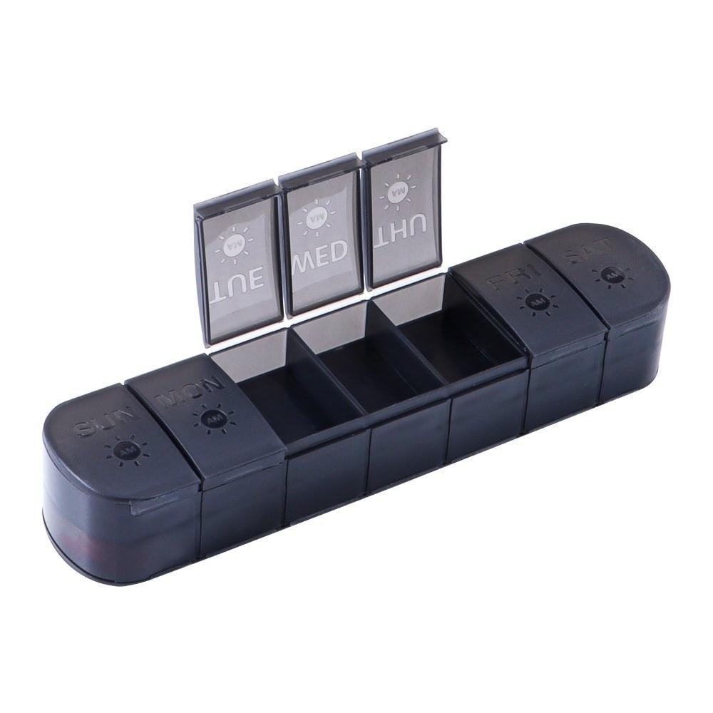 14 Grid Vitamin Pill Case 7 Days Pill Storage Box Weekly Pillbox Tablet Holder Boys/Girls
