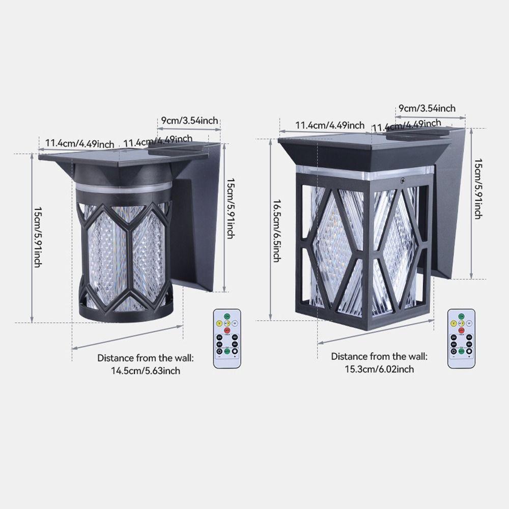 IP54 Rating Solar Wall Lights Waterproof Intelligent Wall Sconce Decorative LED Solar Lamp Patio
