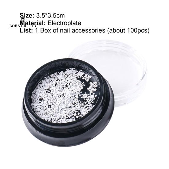 Universal Christmas Decorations Nails Ornaments Slices Anti-fall Nail Art Fadeless