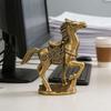 Brass Horse Statue Small Ornament 2026 Year Of The Horse Metal Golden Coin Crafts Symbolizes Wealth Luck Gift Desktop Ornament