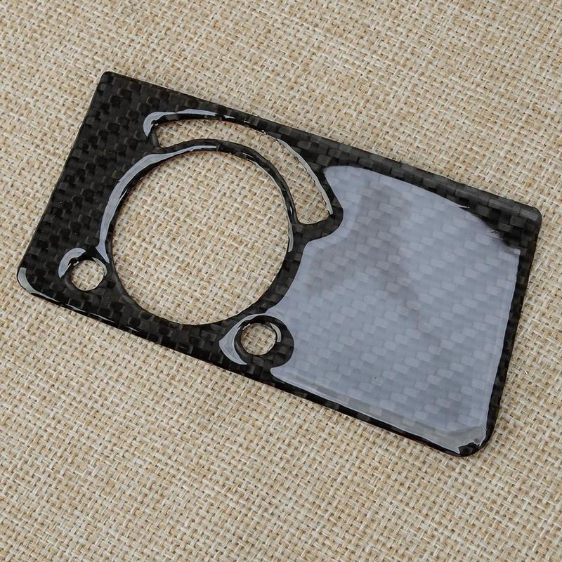 Carbon Fiber Car Headlight Switch Knob Frame Trim Cover Fit For Benz E-class W211 2003-2009 Left Hand Drive