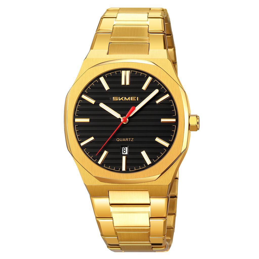 Steel belt men's watch simple business waterproof calendar quartz watch watch source