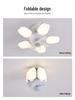 Modern LED Five-Leaf Apple Fan Light for Bedroom, Living Room, Dormitory - Dimmable Ceiling Fan