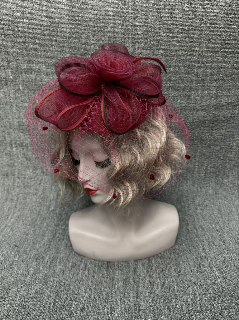 French bridal top hat shooting styling headgear European and American photo hat women's hair accessories top hat