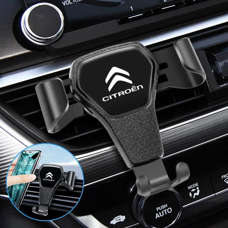Automašīnas tālruņa turētājs ar gravitācijas sensoru, automātiska satveršana, universāls stiprinājums priekš Citroen C1 DS3 C2 C3 Vts C4 Saxo C4L C5 C6 C8 Xsara C3-XR
