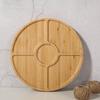 Burr‑free Tea Tray Bamboos Tea Platter Bamboos Grain Serving Plate  Afternoon Tea