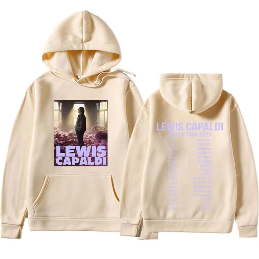 L-Lewis C-Capaldi Mens and Women New Graphic Loose Casual Pullovers Streetwear Gothic Clothes Long Sleeves Sweatshirt Teenagers