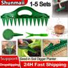 3Pcs/Set 12 Holes Dial Sowing Seeder Seed-in Soil Digger Planter Adjustable Multifunctional Seed Spacer Tool for Planting Seeds