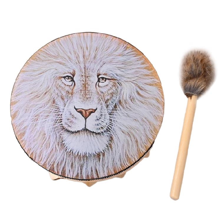 Шаманский Бубен Ручной Работы Шаманский Бубен Музыкальный Инструмент Изысканный Внешний Вид 1