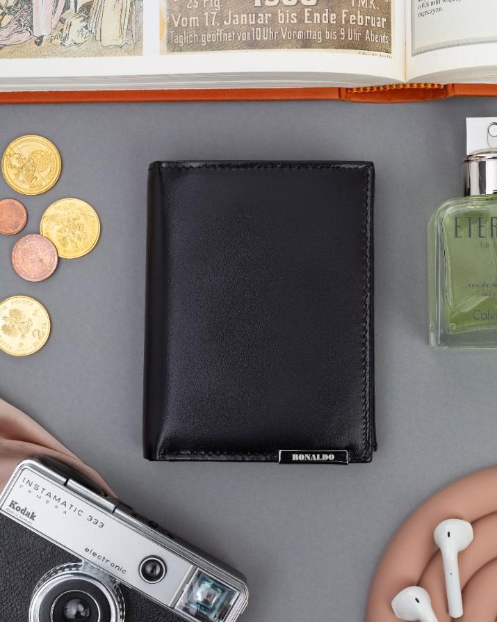 Men's Leather Wallet RM-04-BCF-BP-9519 Black