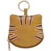 A SKLÁDACÍ Klíčenka Kočka Hnědá 61406 Kroužek/Peněženka na mince/Peněženka, Cca. 8.6cm, Design, Mourovatý,