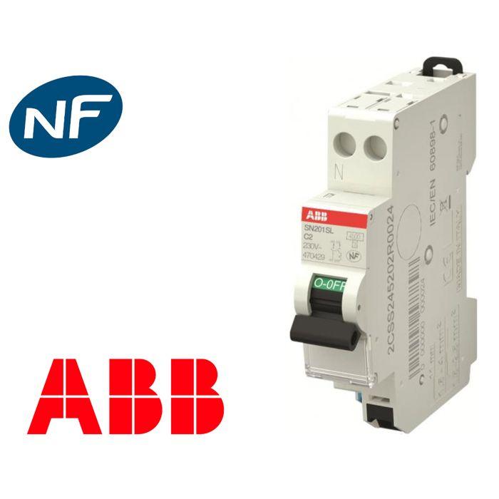 Disjoncteur Automatique - SN201SL - 4.5kA - 2 Ampères - Magneto-thermique - Intérieur