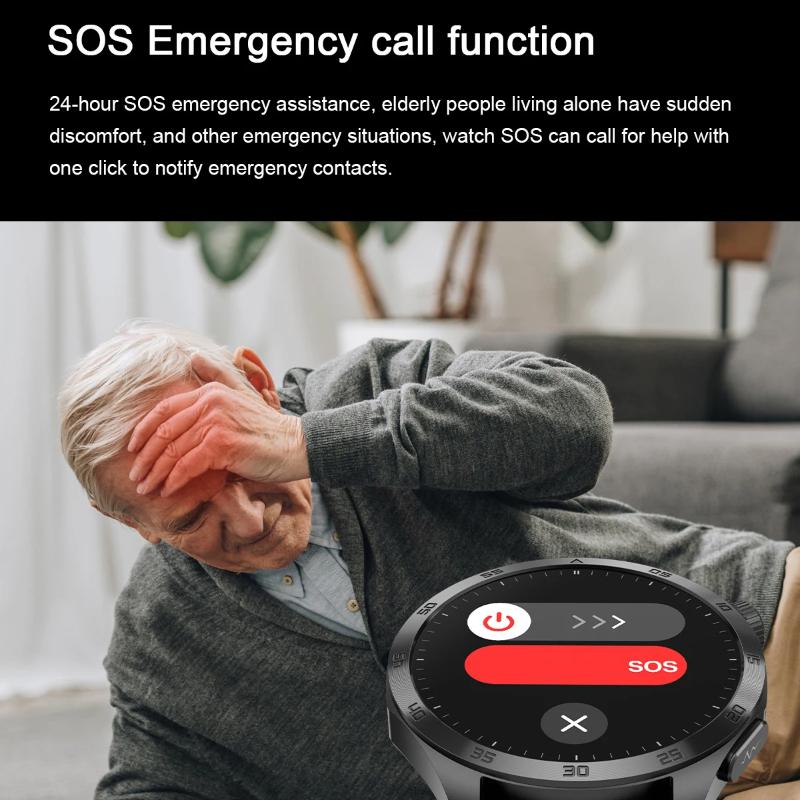 New Expert Health Smart Watch Men Uric Acid Blood Fat Blood Pressure ECG+PPG Heart Rate HD Bluetooth Call Sport Watch for IOS Android