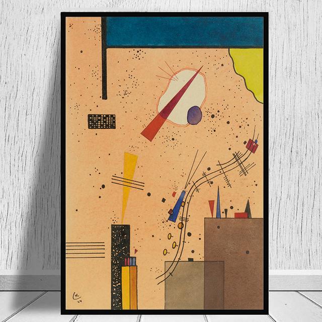 Abstract Poster Geometric Art Wassily Kandinsky Oil Painting and Wall Art Painting