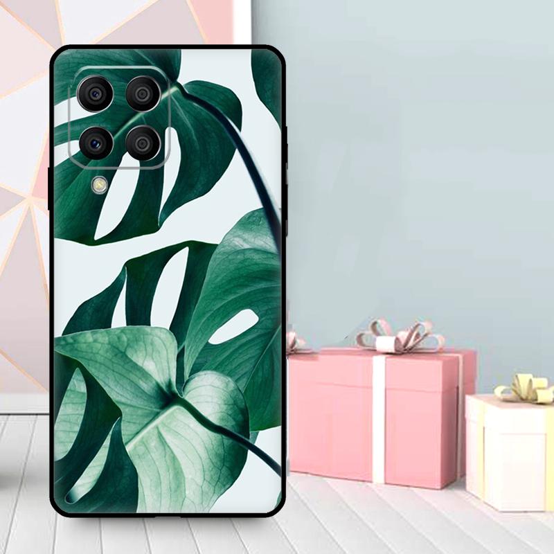 Leaves Monstera Green Case For Samsung Galaxy M16 M31 M21 M13 M33 M53 M15 M35 M55 M36 M56 M12 M32 M52 M14 M34 M54