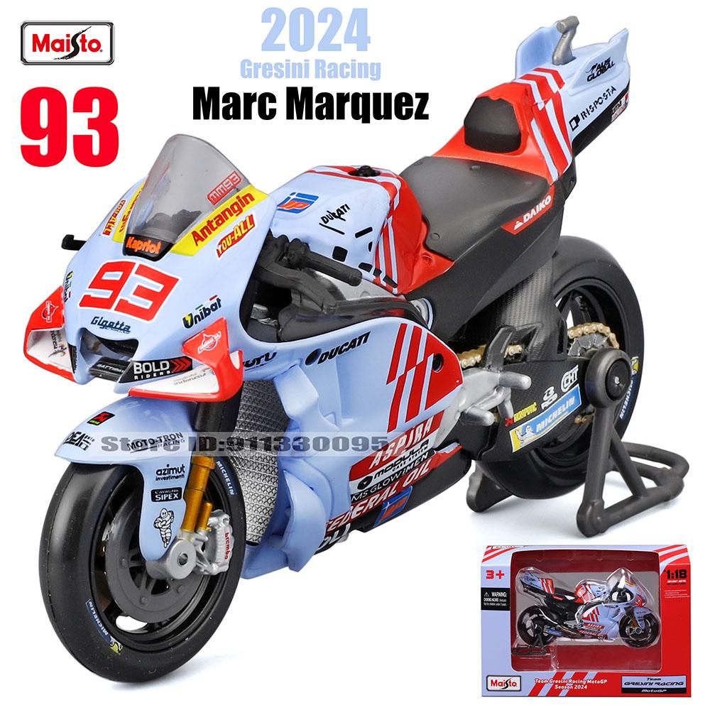 Maisto 1:18 2024 Ducati Lenovo Team #1 Bagnaia Champion Driver Moto GP Racing Casting Alloy Motorcycle Model Collection Gift Toy