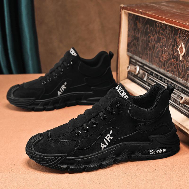 

Men s Breathable Autumn Casual Slip-On Sneakers 43 чёрный