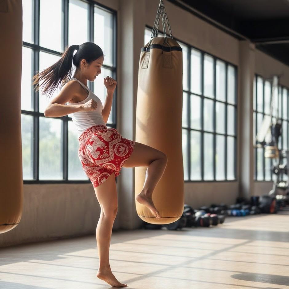 Muay Thai Boxing Elephant Pants Kickboxing Shorts Training Print Elastic Waistband Quick Dry Martial Art Unisex Men Women Fitness Workout Streetwear