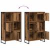 Vintage style Bookshelf Reclaimed Wood Look 68 x 30 x 108.5 cm Engineered Wood