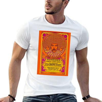 Fillmore East Concert Poster T-Shirt Cotton T Shirts Man 100% T Shirts for Man Slim Fit Man T S