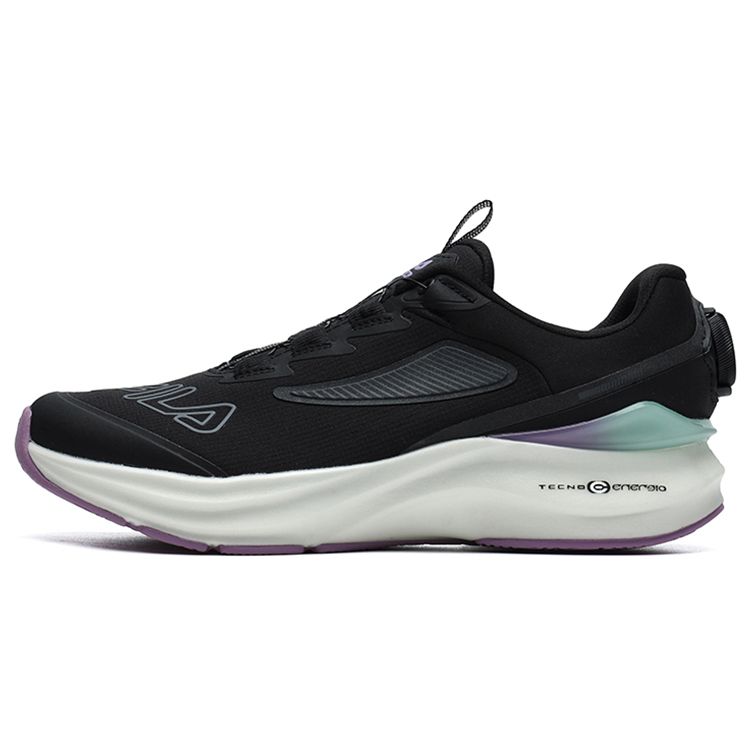 Fila Energy Boa Trendy Sports Fabric Synthetic Leather TPU Low-Top Training Running Shoes Women Sneaker Black A12W212201FBA