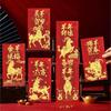 6 Stück 2027 Ziegenjahr Rote Umschläge Chinesisches Neujahr Rote Tasche Glücksgeld Verpackungsbeutel Frühlingsfest Gruß Segen Geschenk