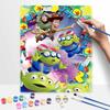 Disney Toy Story Alien digital oil painting diy handpainted coloring painting home decoration, perfect for wall art craft hobby decor.
