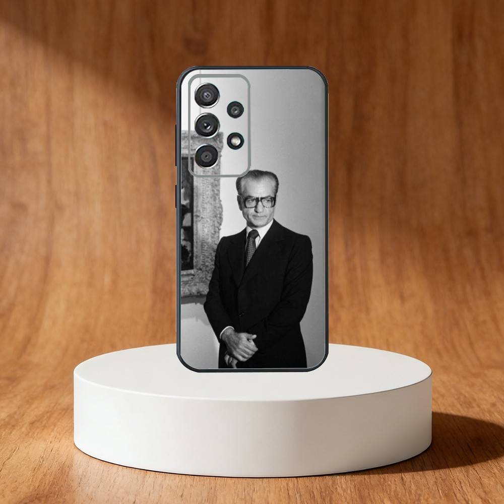 Mohammad Reza P-Pahlavi Phone Case For Samsung S25,S24,S21,S22,S23,S30,Ultra,S20,Plus,Fe,Note,10,9,5G Black Cover