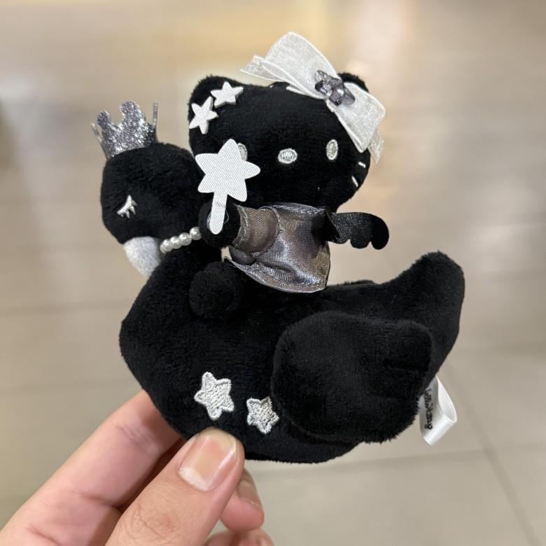 

Плюшевая брелок-подвеска Hello Kitty Единорог Лебедь с дизайном лошади на длинных ногах для украшения рюкзака девочки StyleA