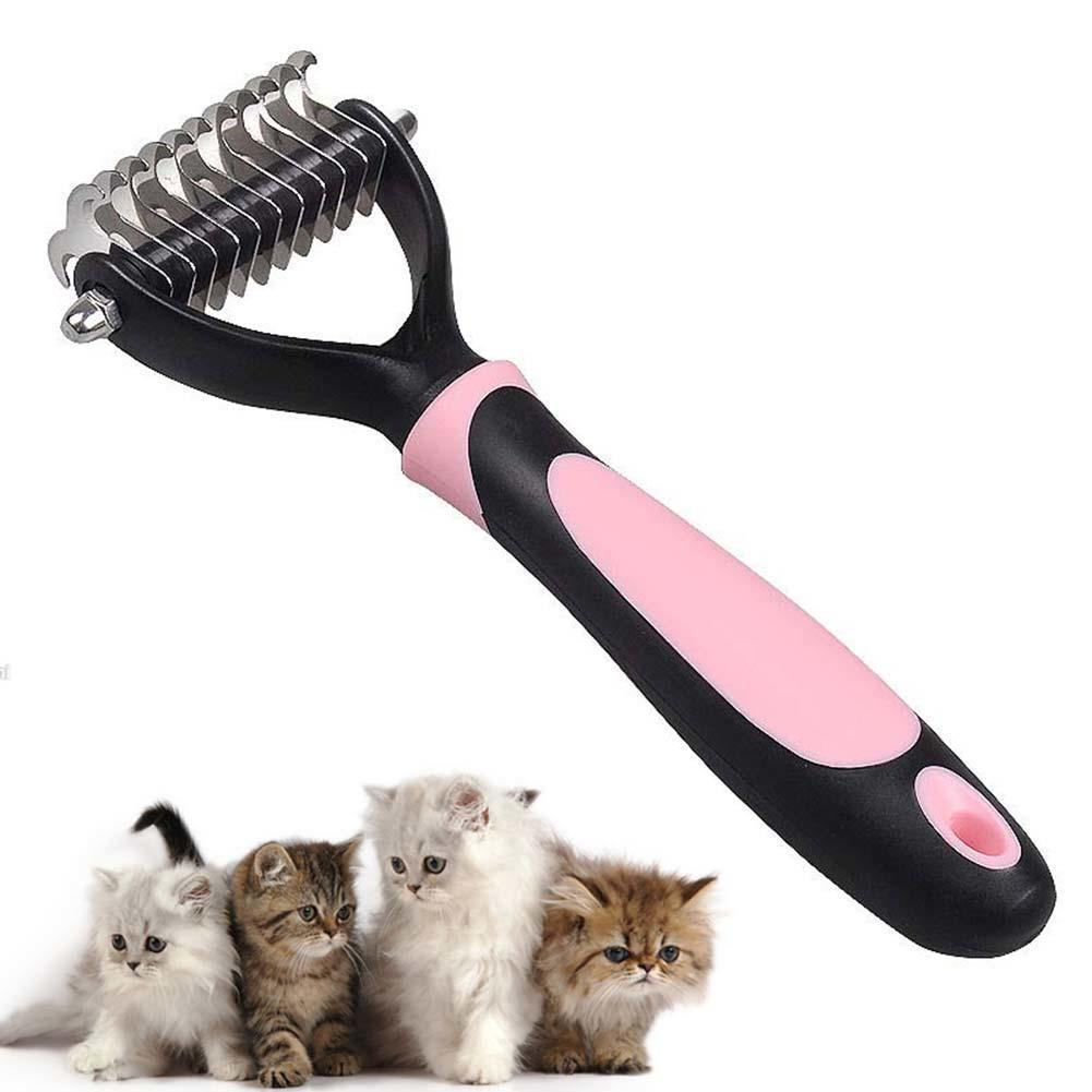 Professional Pet Undercoat Rake Dematting Comb Grooming Stripping Tool for Dog Cat Puppy