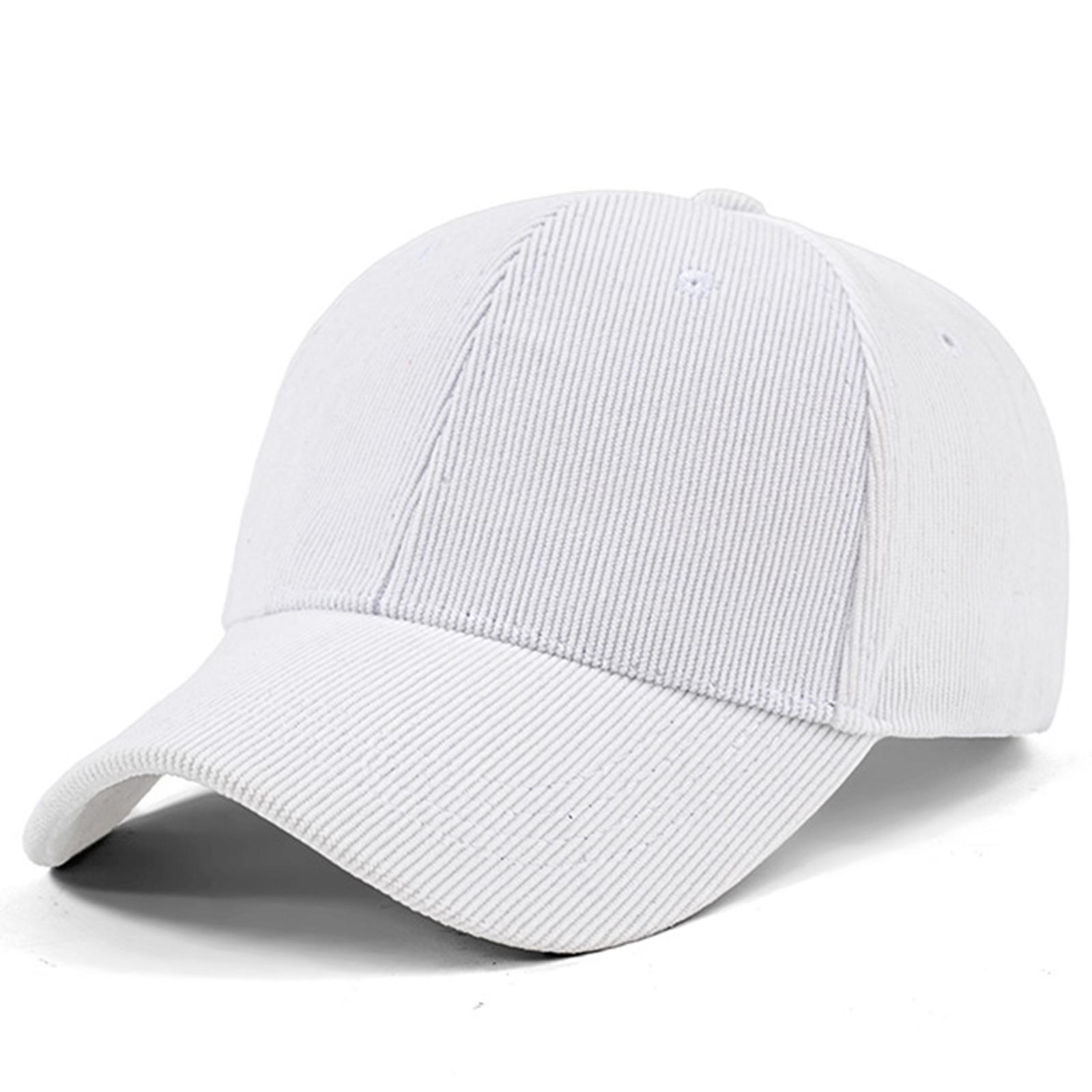 Corduroy Baseball Unisex Adjustable Classic Vintage Style Hat with Curved Brim for Outdoor Activities One Size