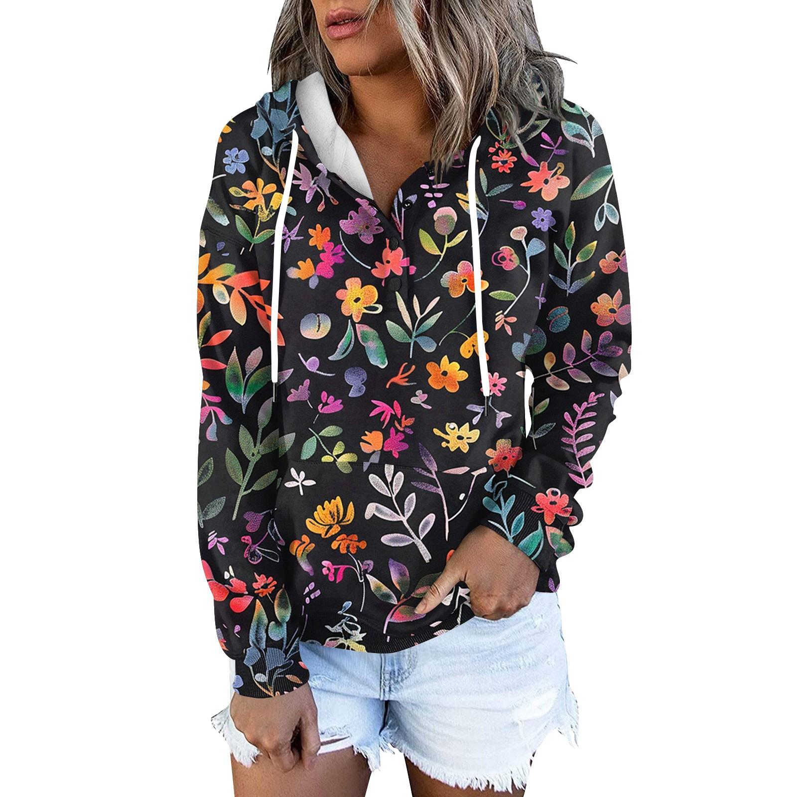 

Женская повседневная модная толстовка с длинными рукавами и круглым вырезом с принтом XXL тёмно-синий