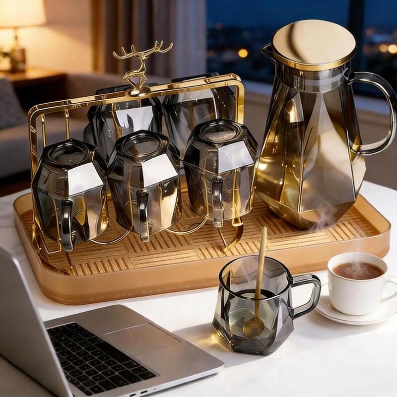 Qiwei Heat-Resistant Glass Mug Set with Handles