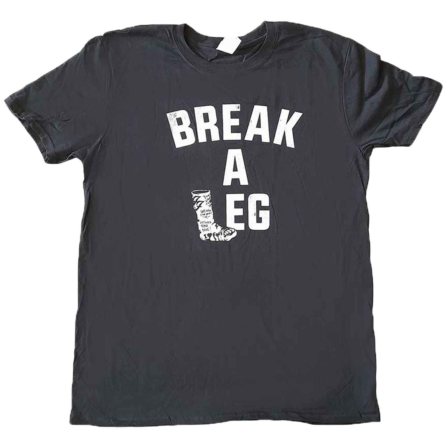 Men s Foo Fighters Break A Leg T-shirt Small Black 2XL