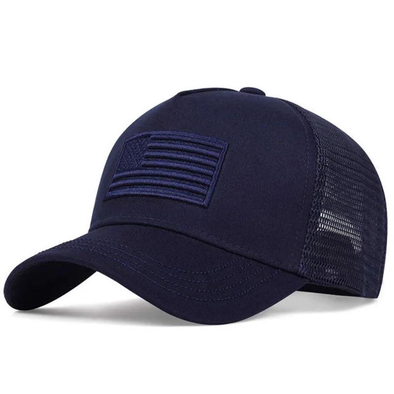 Usa Flag Mesh Baseball Cap Summer Breathable Hat Men Women Tactical Hats Unisex Hip Hop Caps Outdoor Sport Trucker Hats