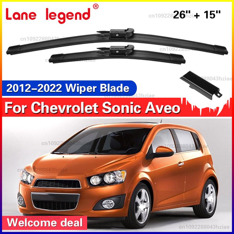 Wiper Front Wiper Blades For Chevrolet Sonic Aveo 2012 - 2022 Windshield Windscreen Rain Brushes 26 +15  Accessories Chevrolet Sonic Aveo