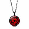 anime merchandise Naruto Sharingan Pendant Necklace Men Women Versatile Circular accessories Sweater Chain toys gifts for kids