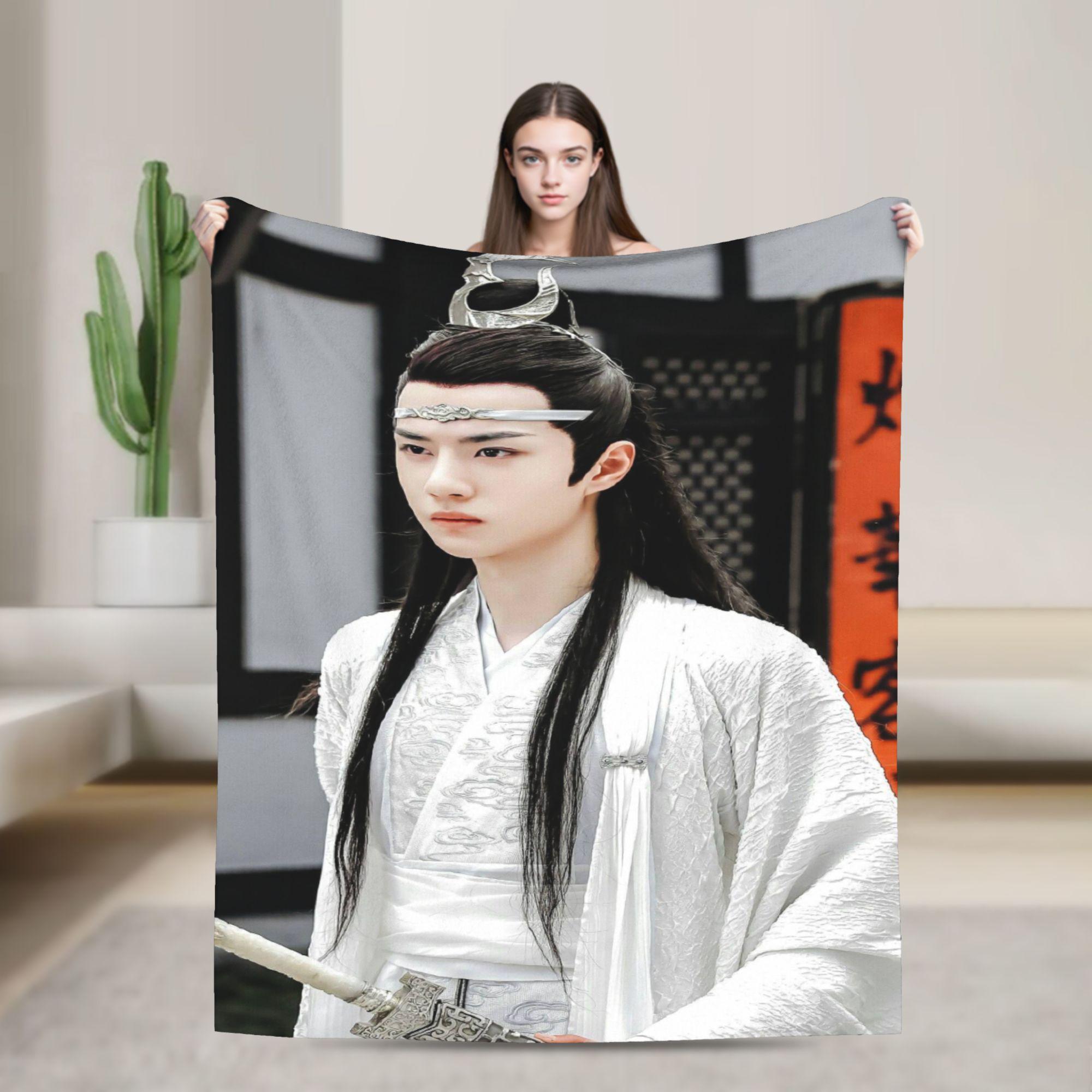 

W-Wang Yibo Plush Blanket Children Flannel Throw Blanket For Couch Chair Warm Soft Customized Quality Bedspread Birthday Present 130x150cm