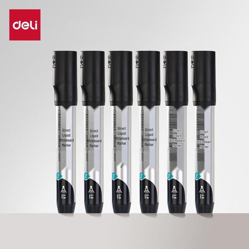 Deli Broad Tip Erasable Whiteboard Markers