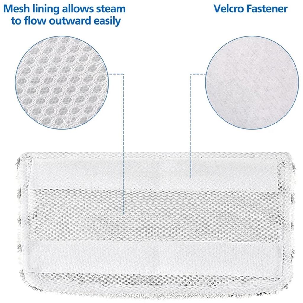 4/8Pcs Replacement Pads for Shark Steam Mop S1000 S1000A S1000C S1000WM S1001C Reusable Strong Absorbing Microfiber Mop Cloth