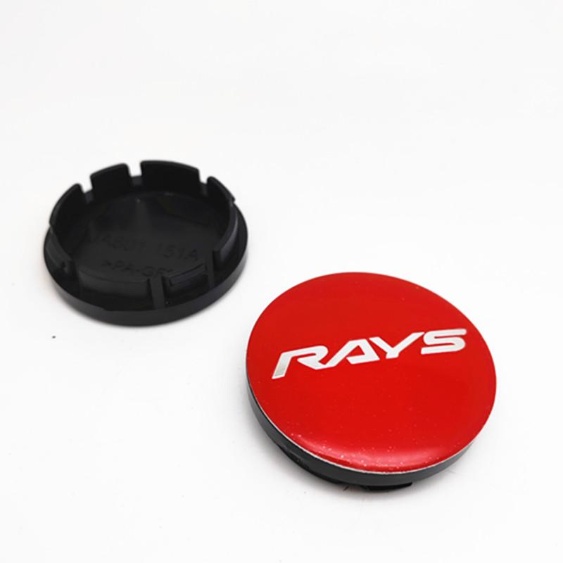 ATA1 4pcs 56mm 53mm Volk Rays Racing Wheel Center Caps Hub Car Styling Rims Replacement Rims Cover Emblem Badge Auto Accessories