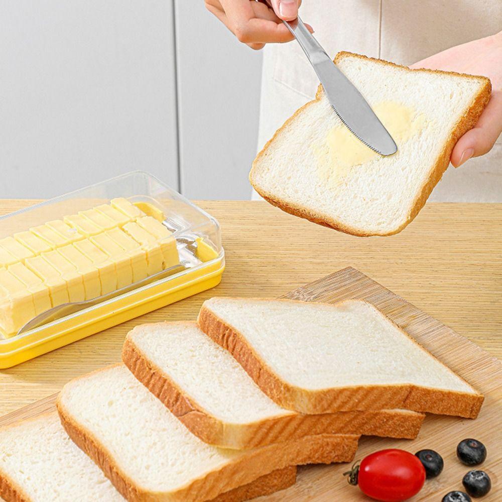 Fresh Butter Container Covered Cheese Baking Storage Convenient Butter Cutter Storage Box