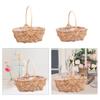 Storage Basket Wedding Flower Basket Rustic Empty Portable Flower Girl Basket for Camping Party Holiday
