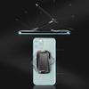 Metal Square Magnetic Car Phone Holder Foldable Ring Stand Gunmetal