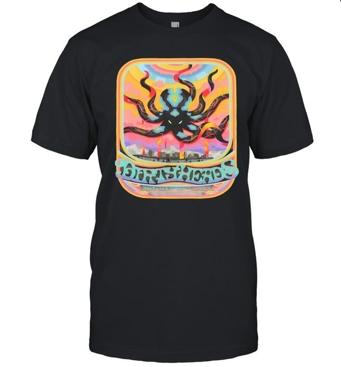

Spafford T-Shirt Salt Lake City Oct 3 2025 Psychedelic Concert Tour Tee 2XL