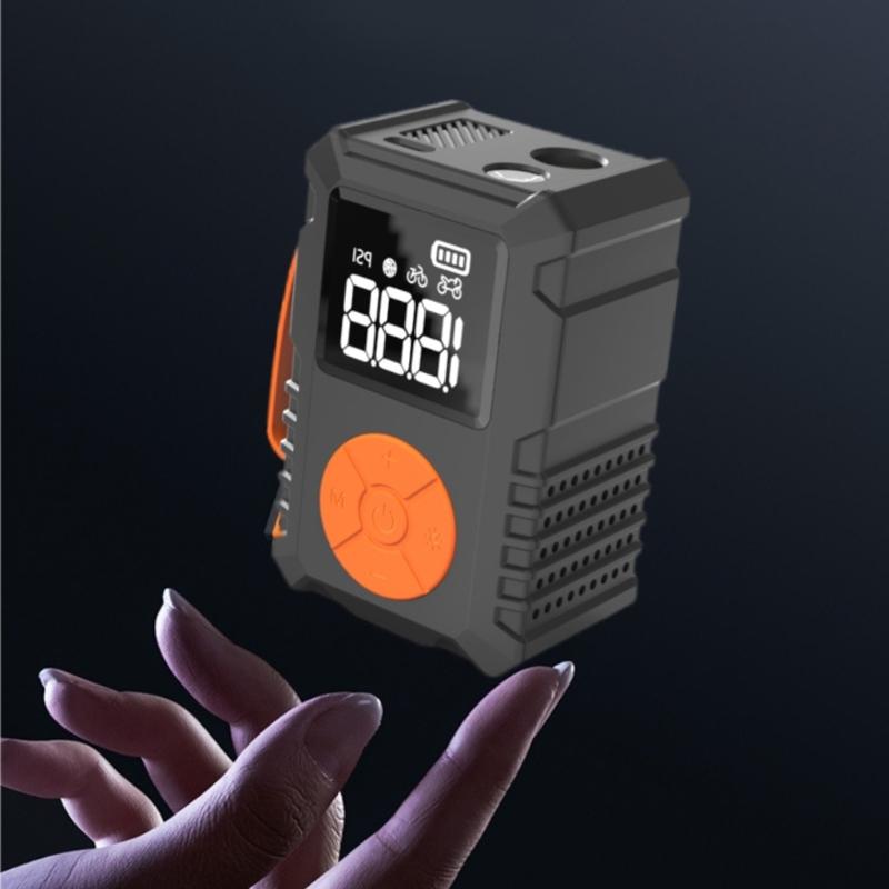 Tire Inflator Portable Air Compressor, 80W Portable Air Pumps with Digital Pressure Display Cordless Air Compressor